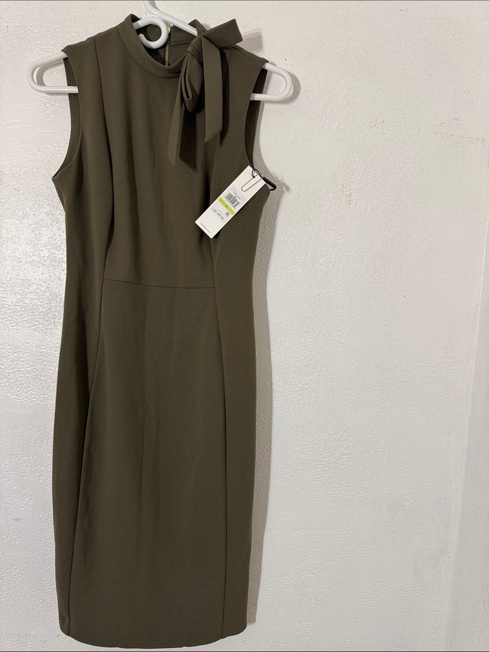 Calvin Klein green olive or dark green dress size 4 - Picture 3 of 16